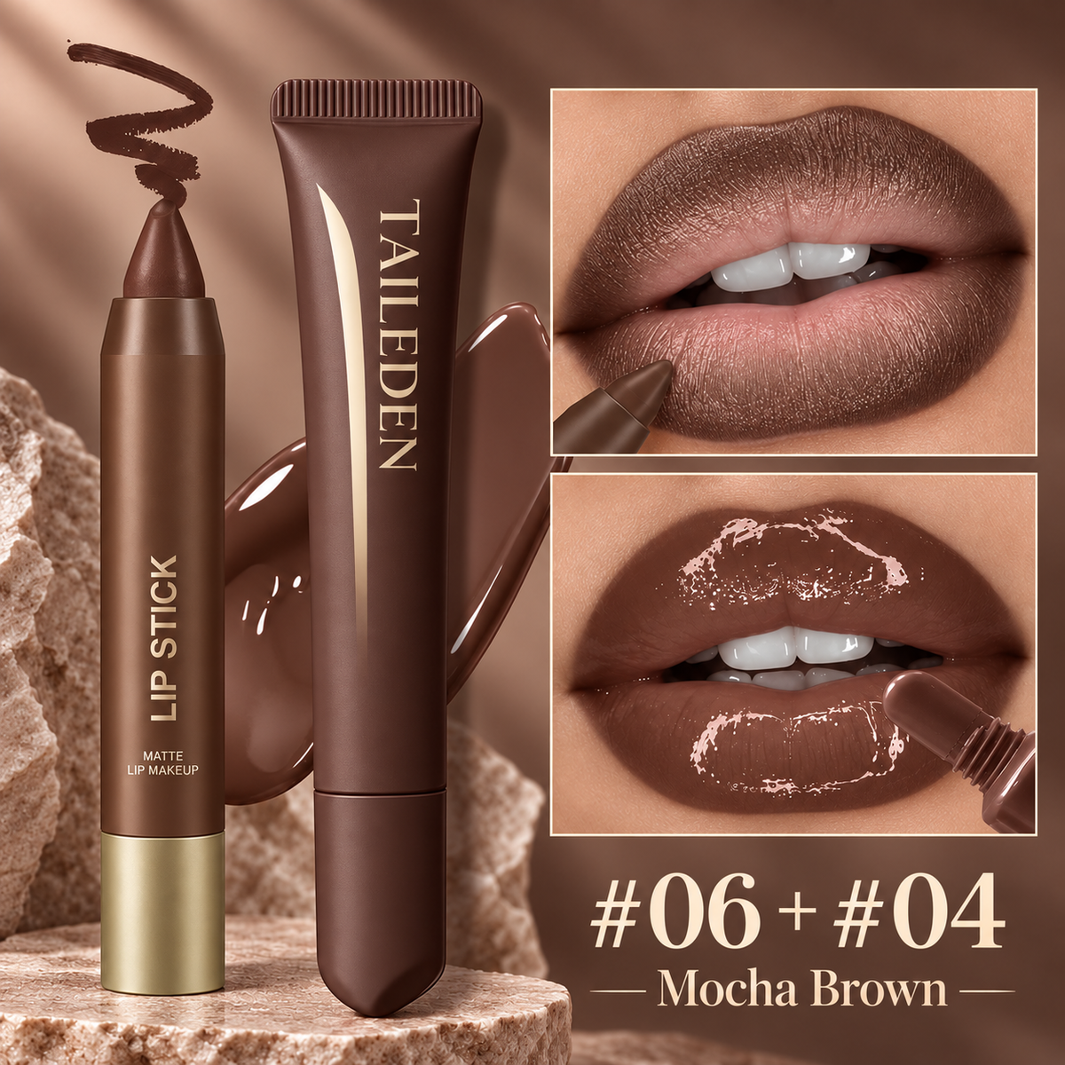 Lip Liner & Glossy Lip Oil Duo