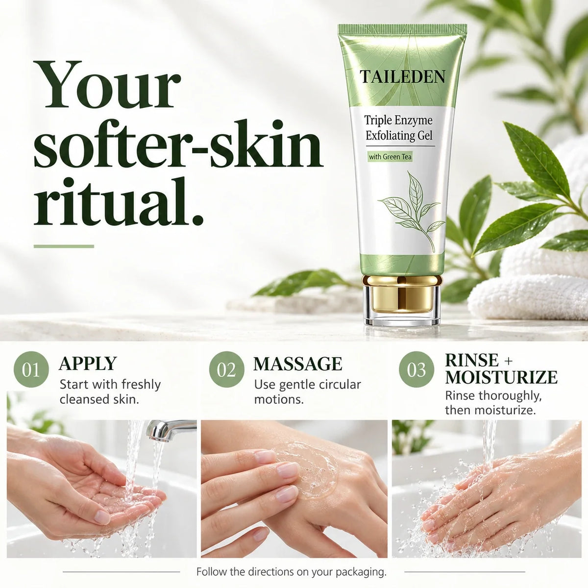 Green Tea Triple Enzyme Exfoliating Gel