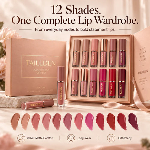 The Velvet Lip Wardrobe – 12-Shade Gift Set