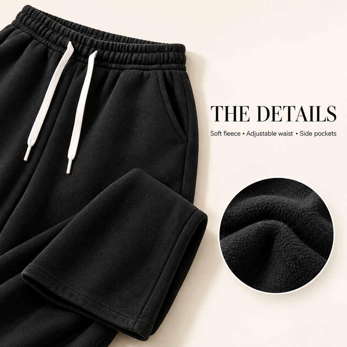 Women’s Fleece Wide-Leg Sweatpants