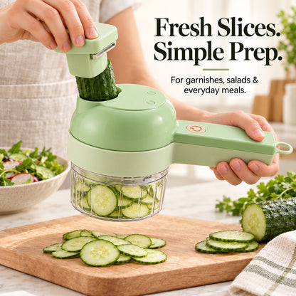 4-in-1 Cordless Electric Vegetable Chopper 🔥