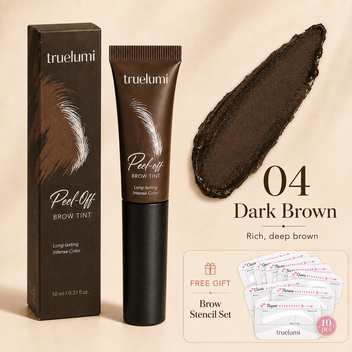 Truelumi Peel-Off Brow Tint – Fuller-Looking Brows in Minutes