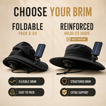 Solar Cooling Fan Hat