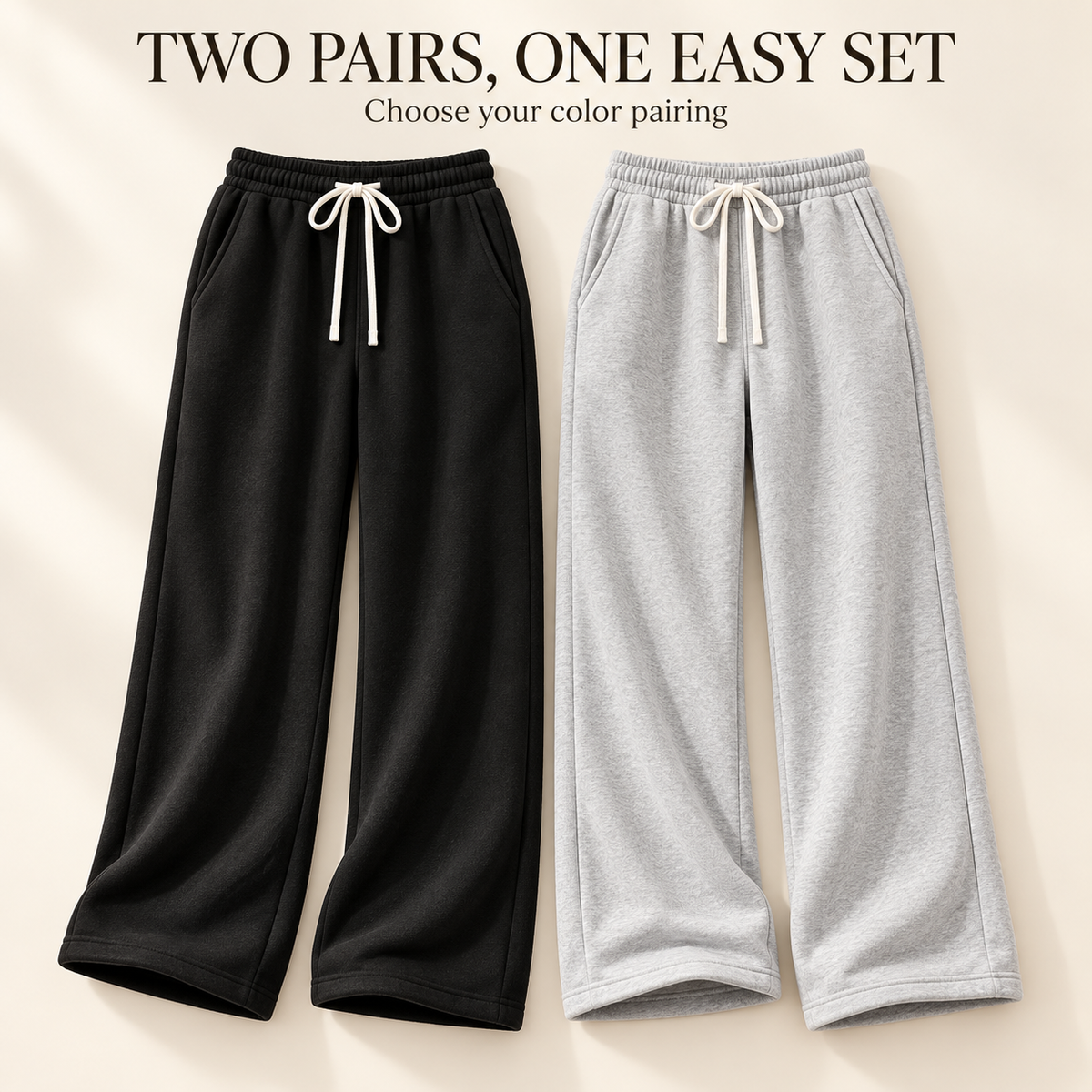 Women’s Fleece Wide-Leg Sweatpants