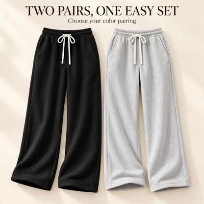 Women’s Fleece Wide-Leg Sweatpants
