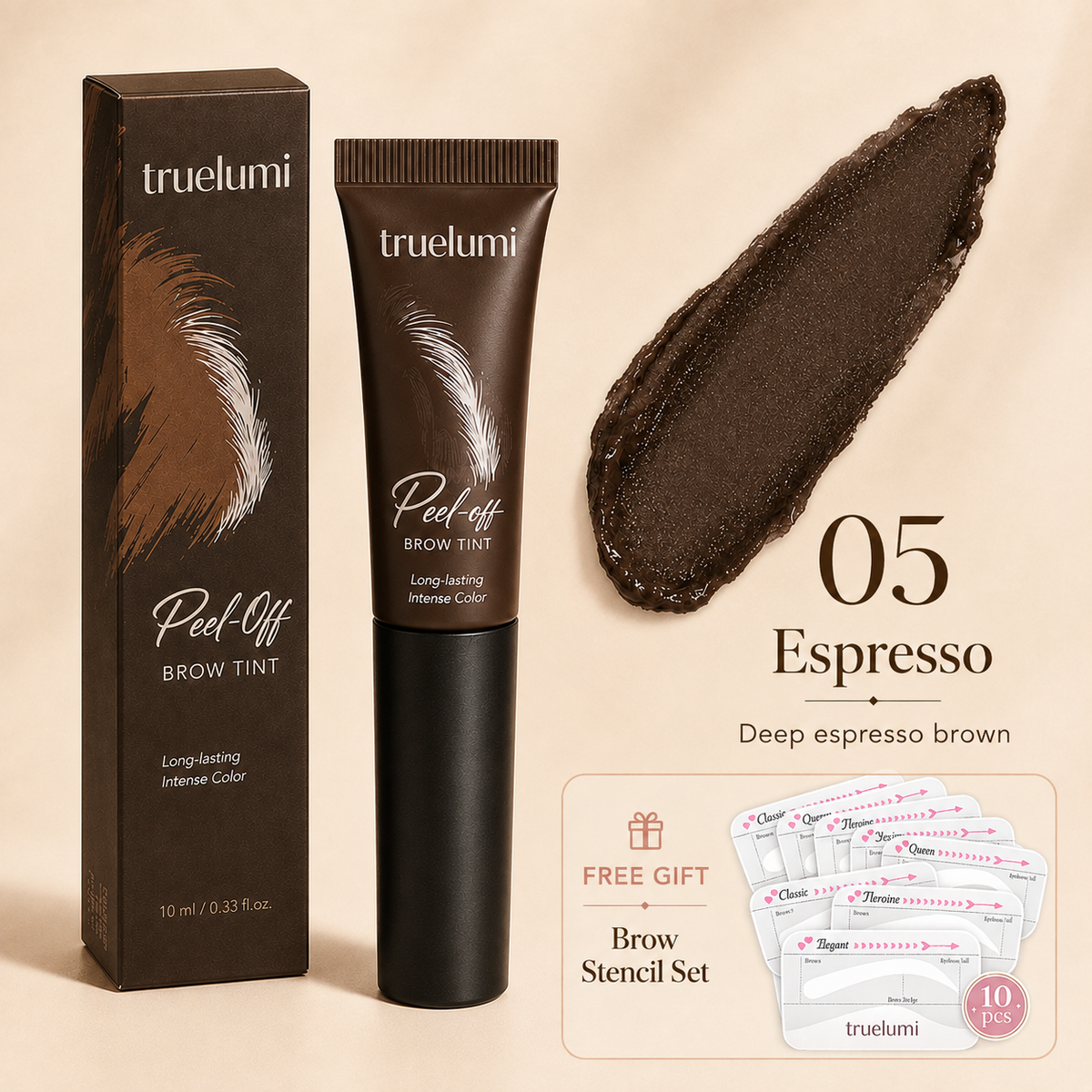 Truelumi Peel-Off Brow Tint – Fuller-Looking Brows in Minutes