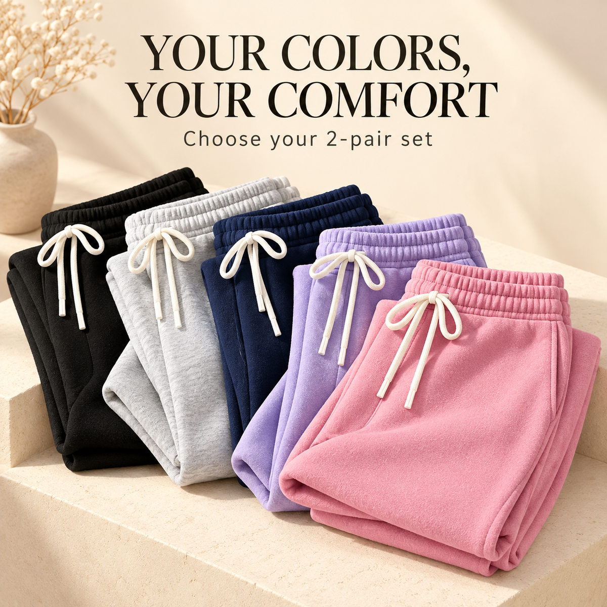 Women’s Fleece Wide-Leg Sweatpants
