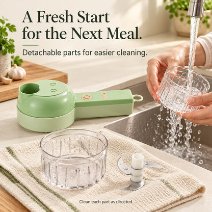 4-in-1 Cordless Electric Vegetable Chopper 🔥