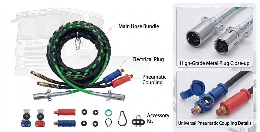 High-Pressure PU Pneumatic Air Hose – 20kg Industrial Grade Flexible Tubing