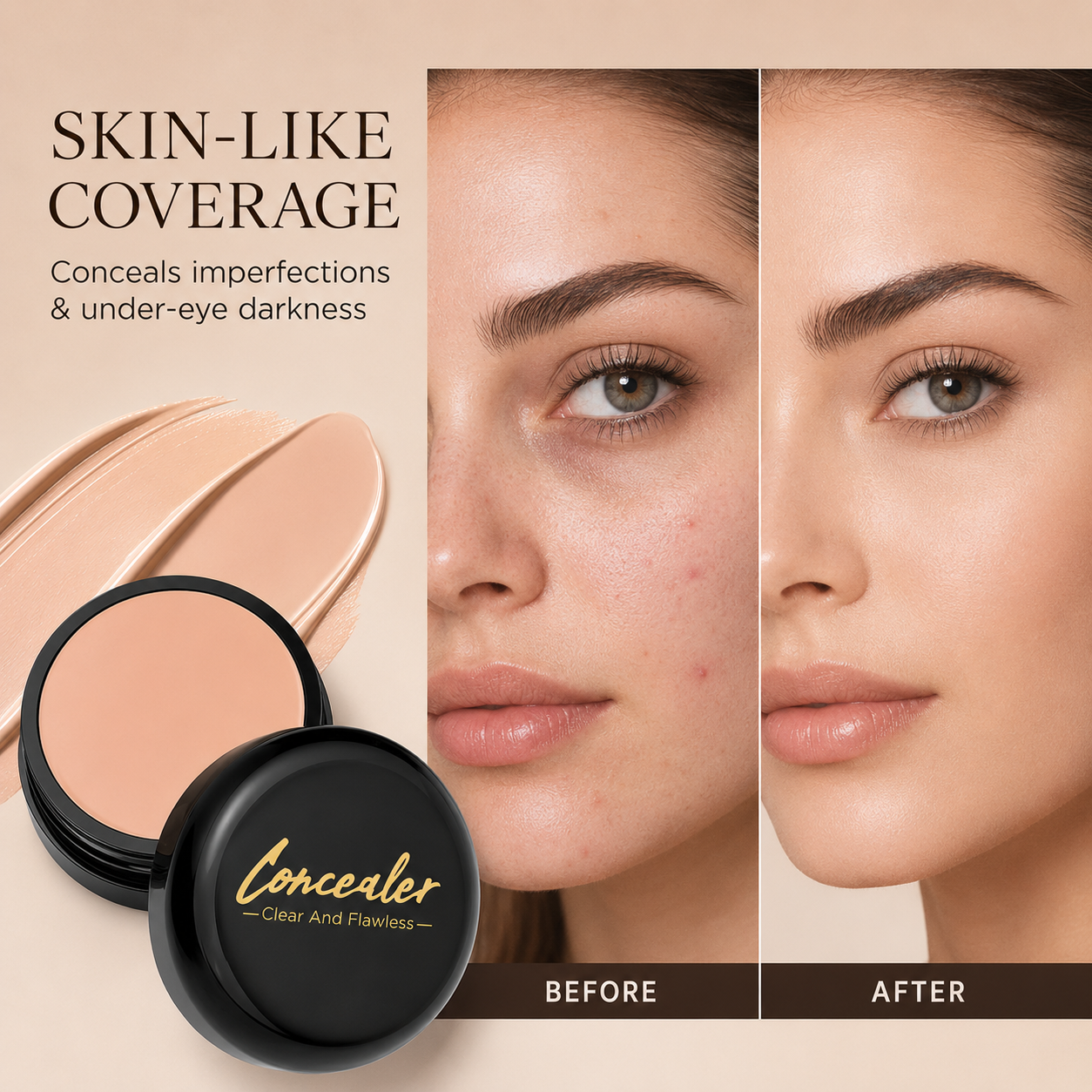 Full-Coverage Cream Concealer
