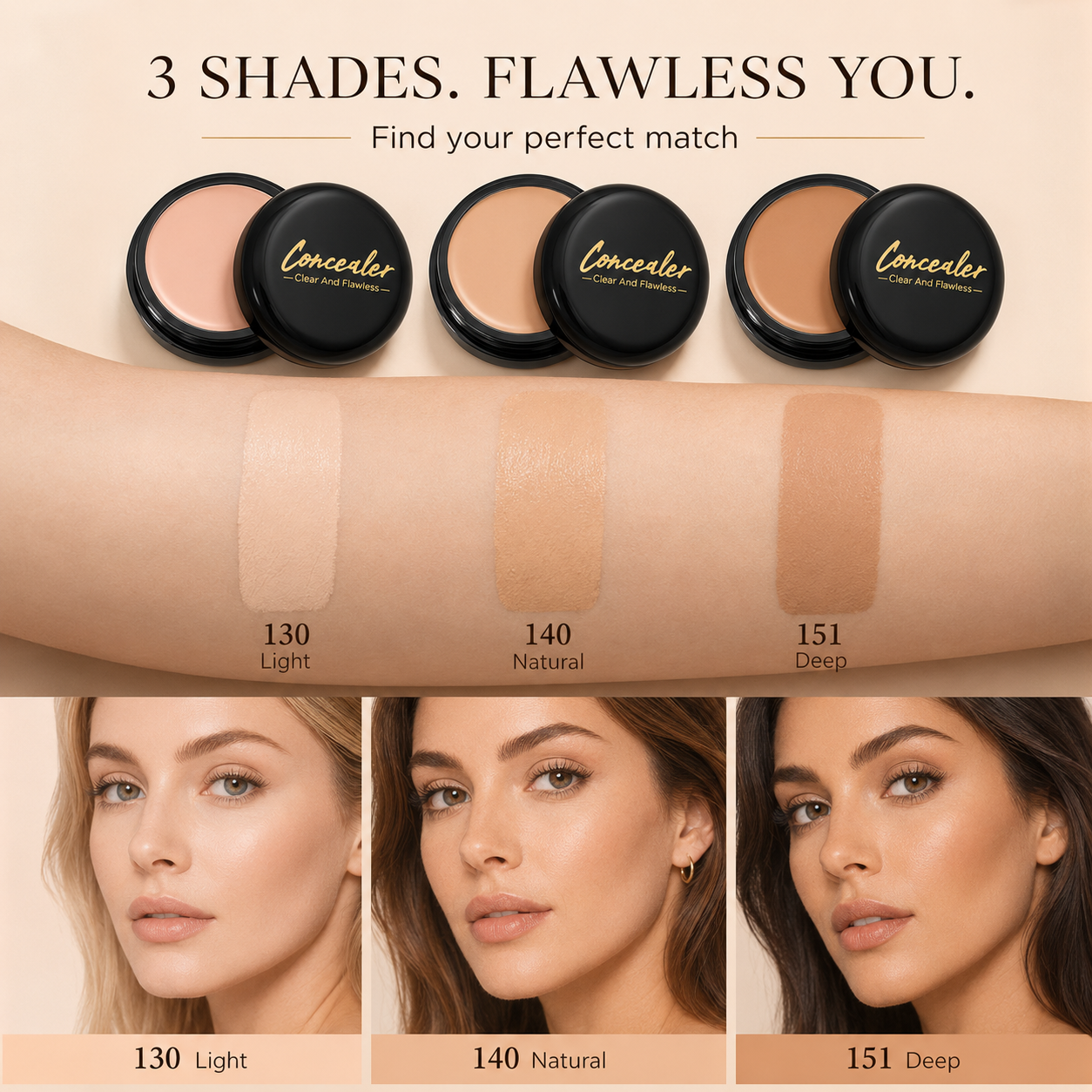 Full-Coverage Cream Concealer