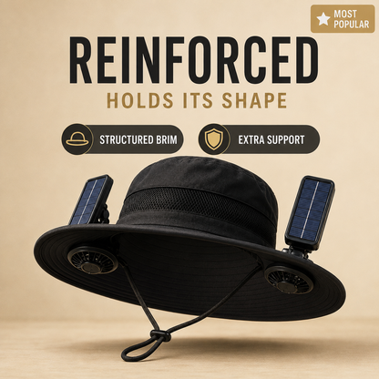 Solar Cooling Fan Hat