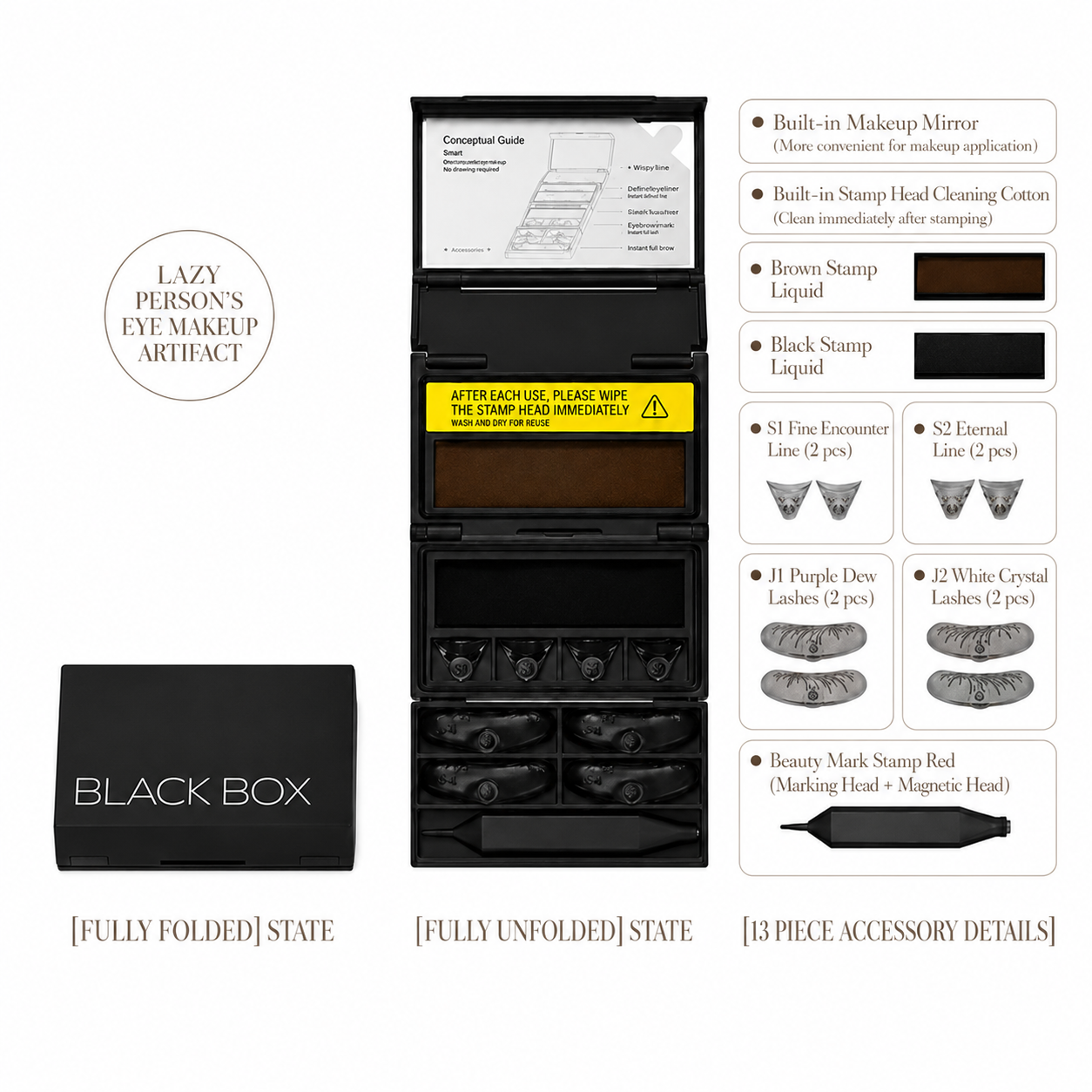 Lash & Liner Stamp Kit 3-in-1 Lower Lash & Eyeliner Stamp Kit