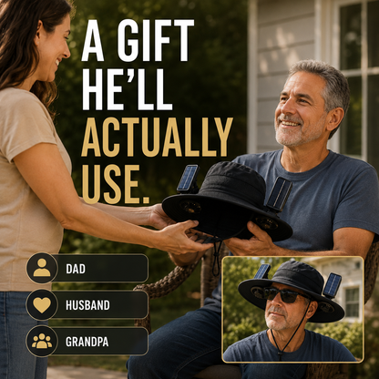 Solar Cooling Fan Hat