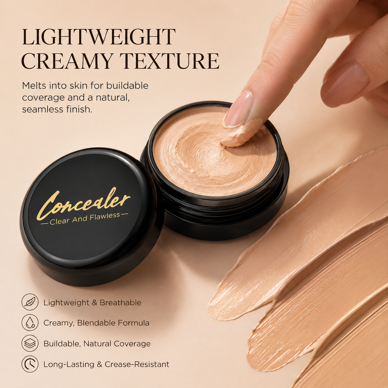 Full-Coverage Cream Concealer