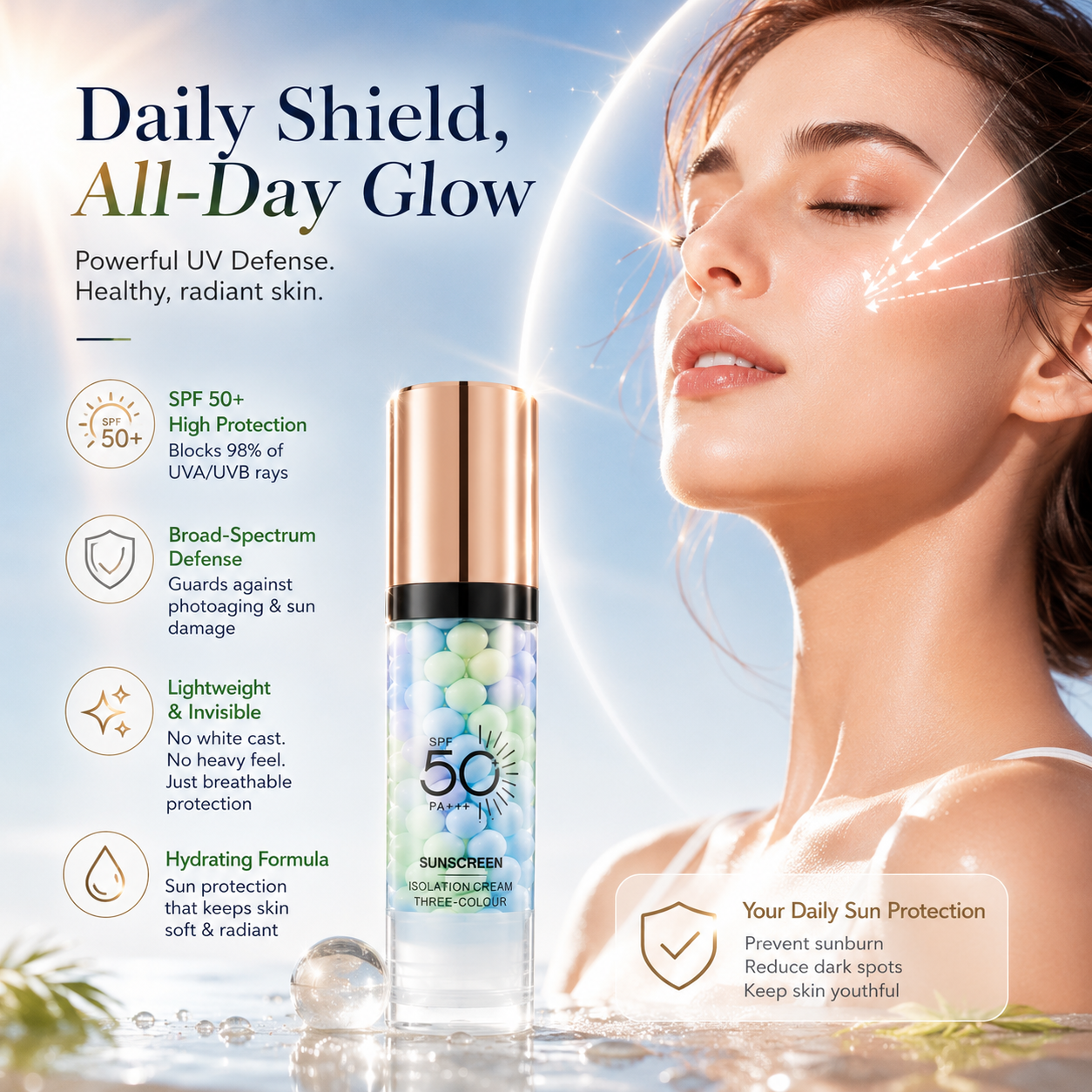 3-in-1 Color Correcting Sunscreen Primer