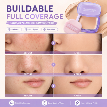 Skin-Perfecting Full Coverage Cream Foundation