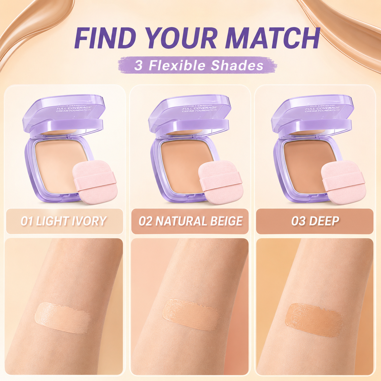 Skin-Perfecting Full Coverage Cream Foundation