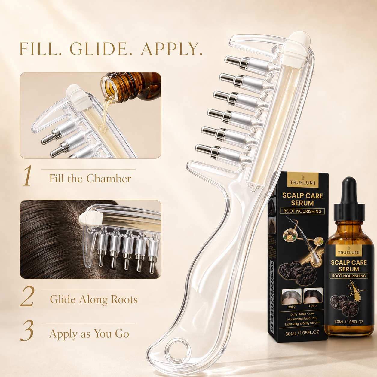 TRUELUMI™ Scalp Care Applicator Duo