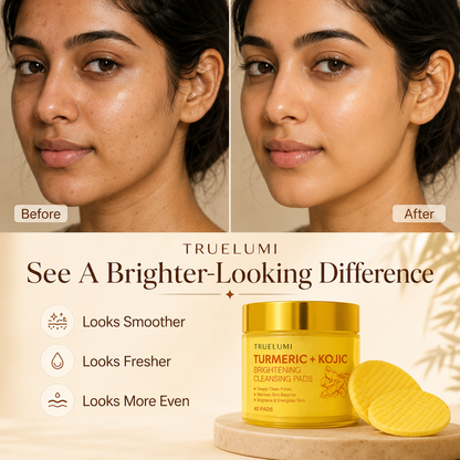 Truelumi Turmeric + Kojic Brightening Cleansing Pads