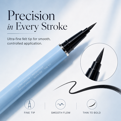 No-Smudge Waterproof Eyeliner Pen