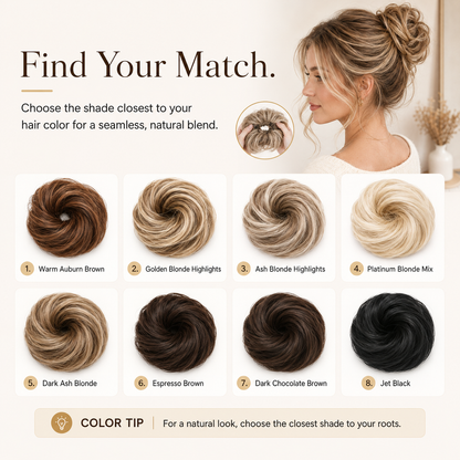 Messy Bun Hair Piece Scrunchie for Instant Volume