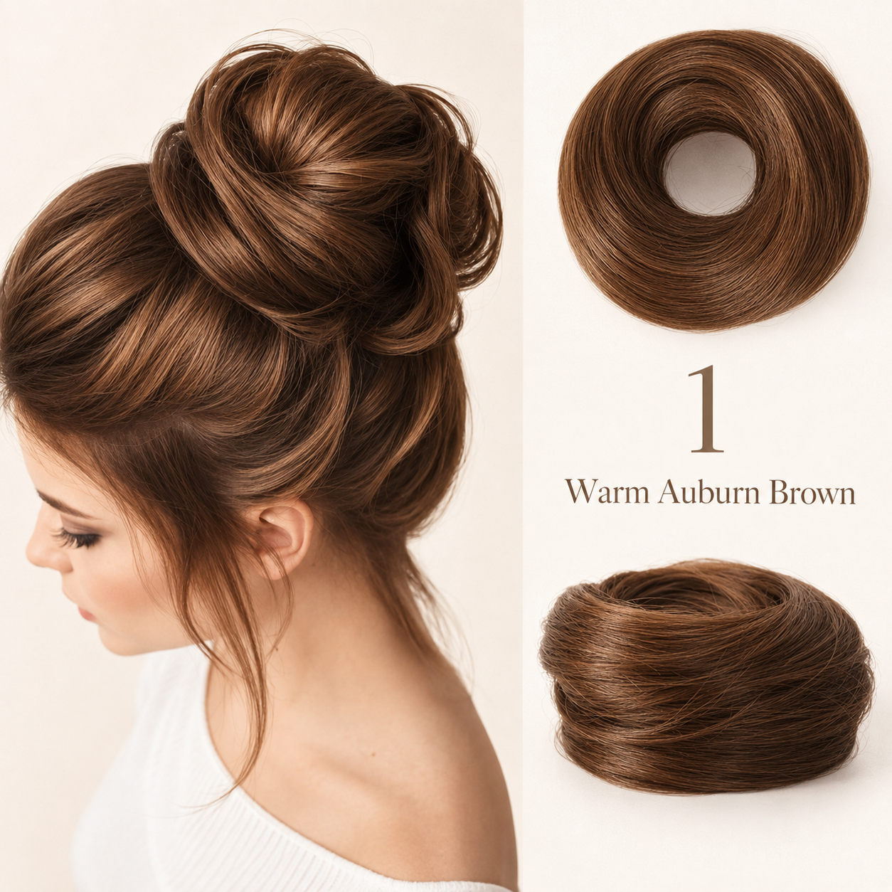 Messy Bun Hair Piece Scrunchie for Instant Volume