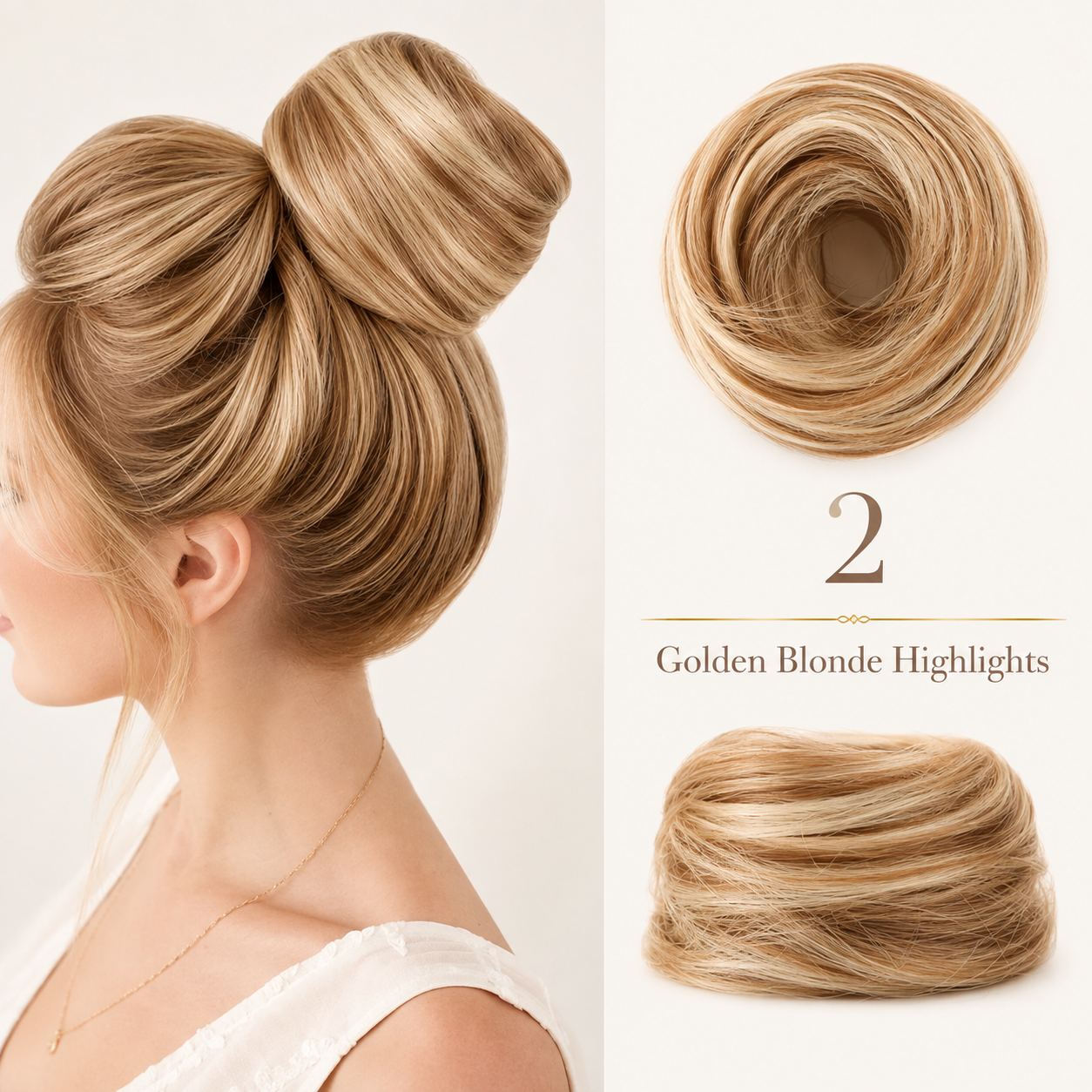 Messy Bun Hair Piece Scrunchie for Instant Volume
