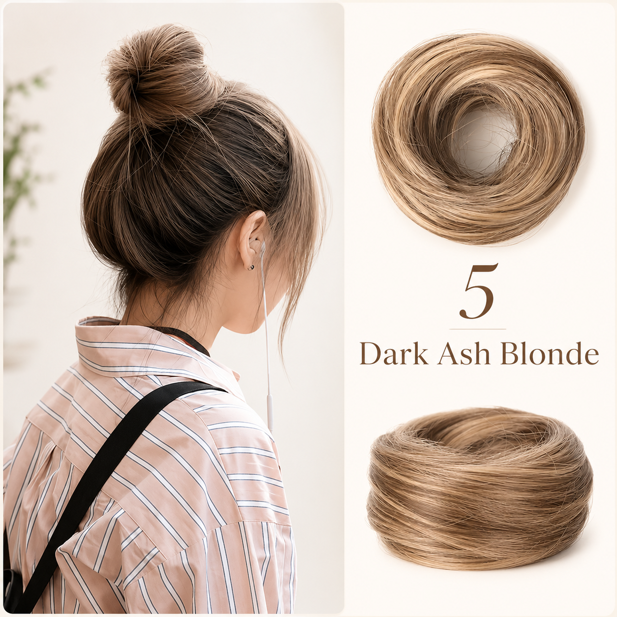 Messy Bun Hair Piece Scrunchie for Instant Volume