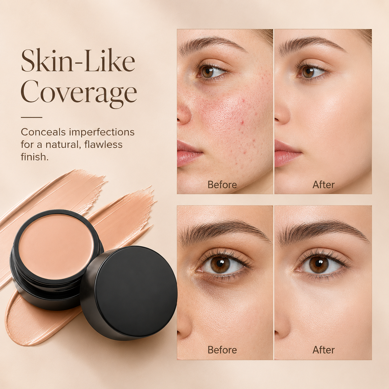 Full-Coverage Cream Concealer