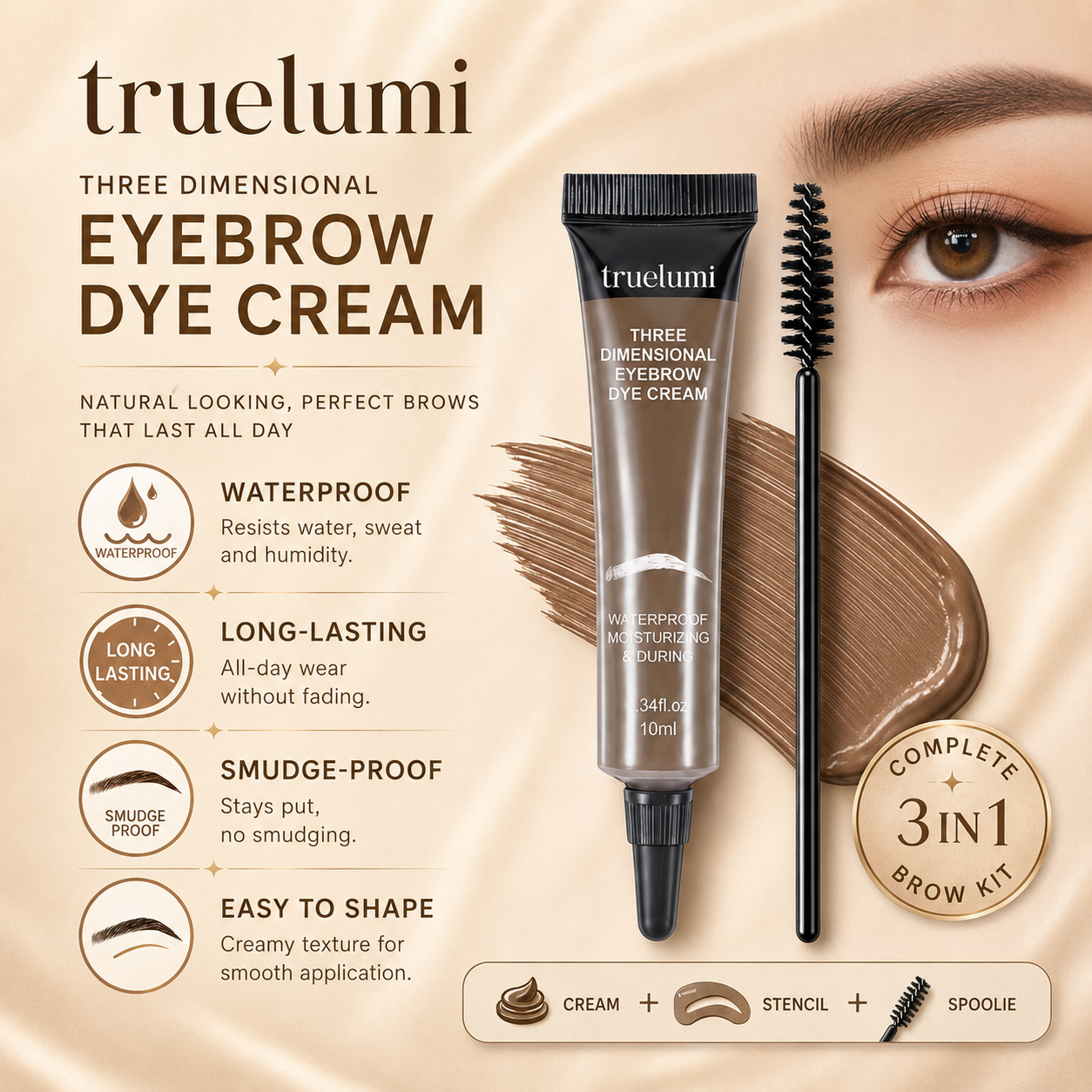 [TRUELUMI] Eyebrow kit for home and daily use
