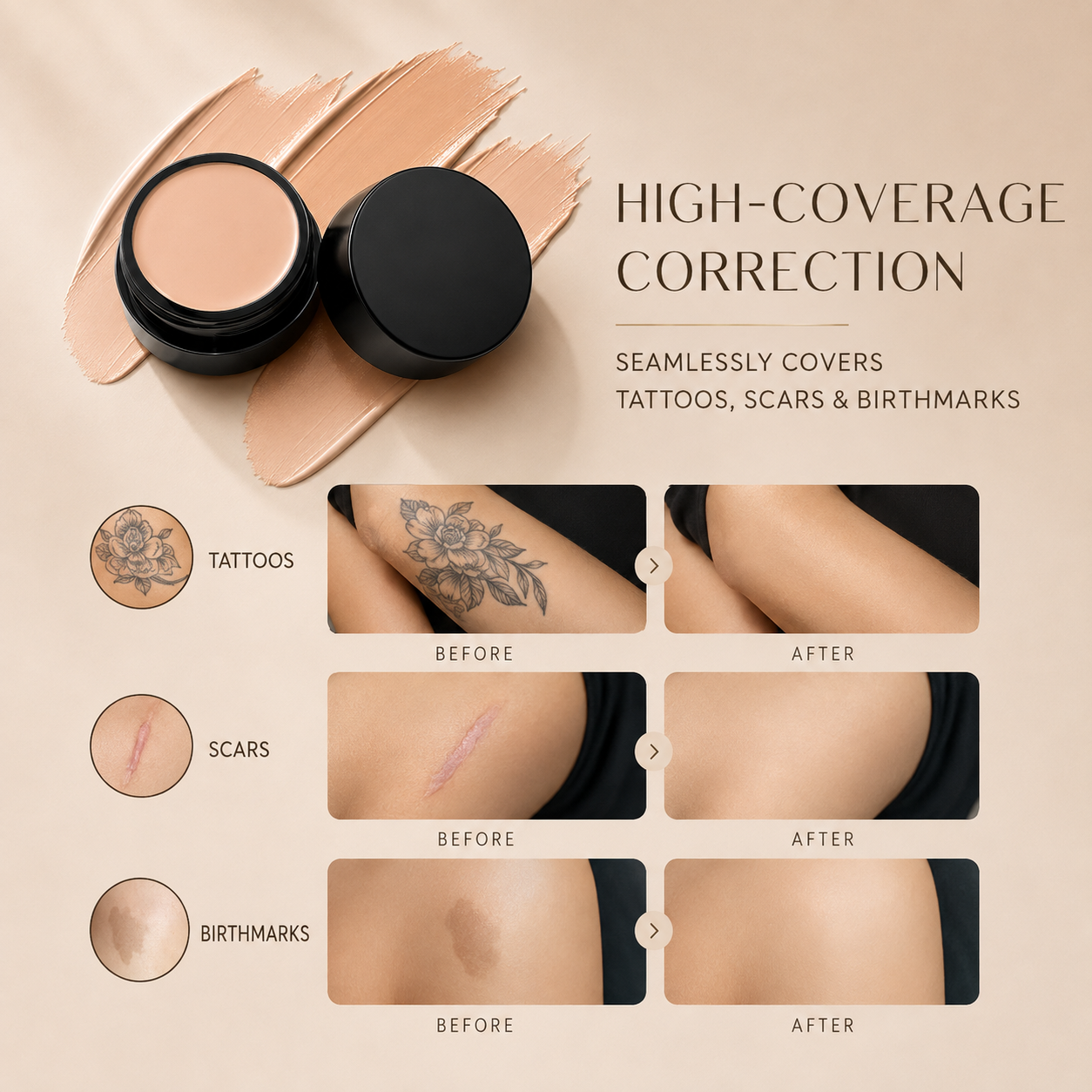 Full-Coverage Cream Concealer