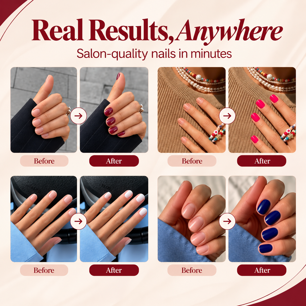 Nail Pen Set — 5 Signature Shades