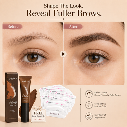 Truelumi Peel-Off Brow Tint – Fuller-Looking Brows in Minutes