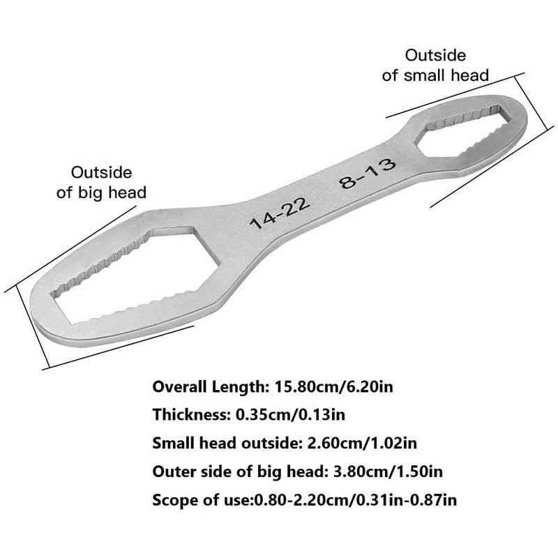 8-22mm Universal Torx Wrench | Self-Tightening & Non-Slip