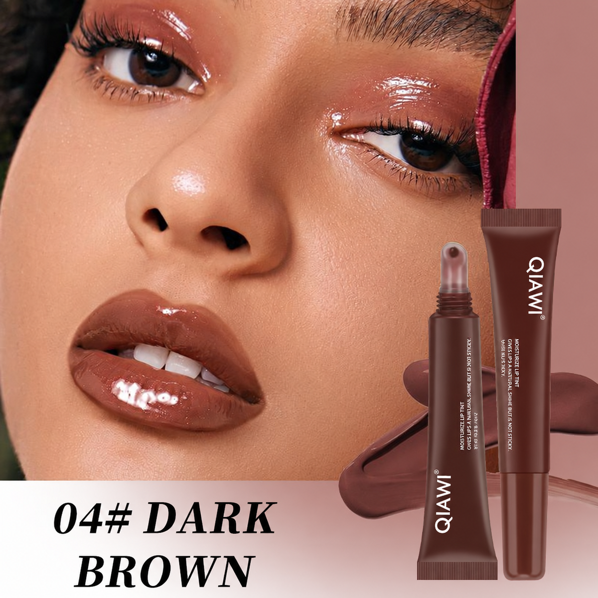 QIAWI Dark Brown shade model and product