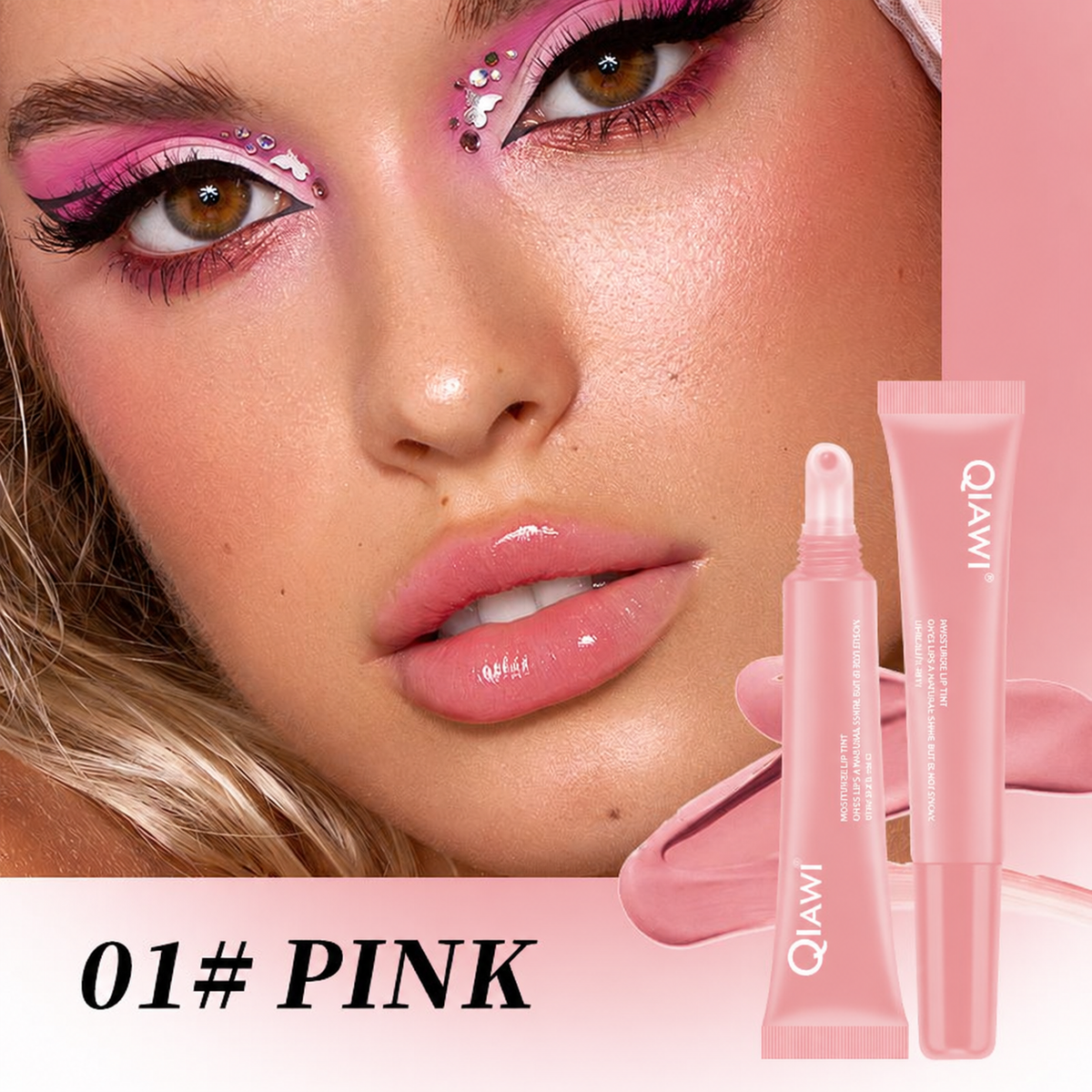 QIAWI Pink shade model and product